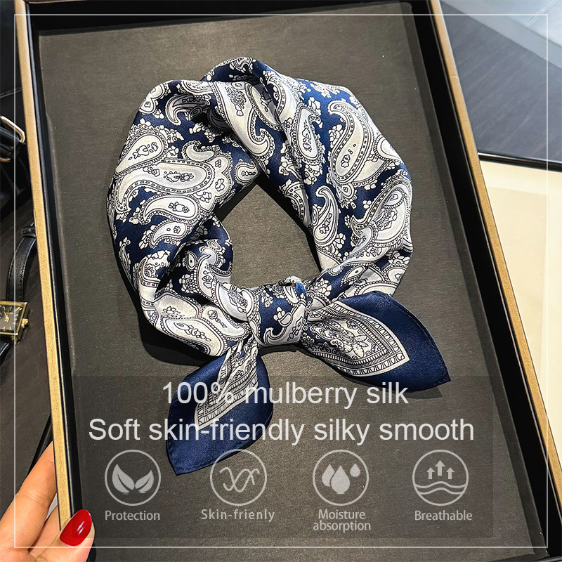 Luxury 100% Mulberry Silk Scar - Face Scarf Mask recension och pris