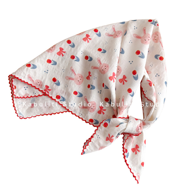 Cotton Linen Square Scarf  58  - Face Scarf Mask recension och pris