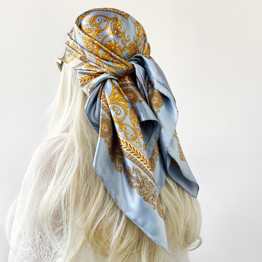 Silk Shawl Satin Square Scarf  - Scarf Silk Square recension och pris