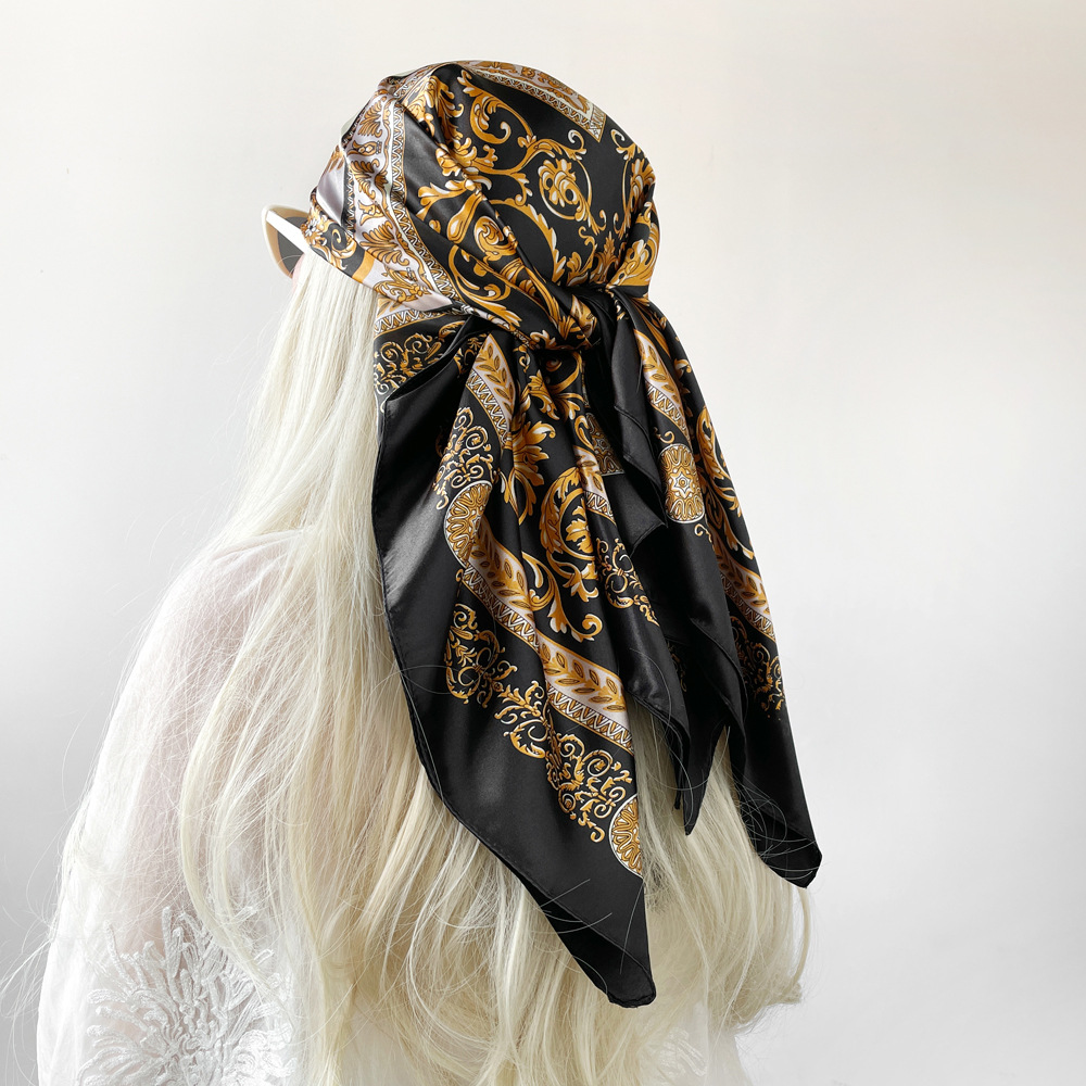 Silk Shawl Satin Square Scarf  - Scarf Silk Square recension och pris