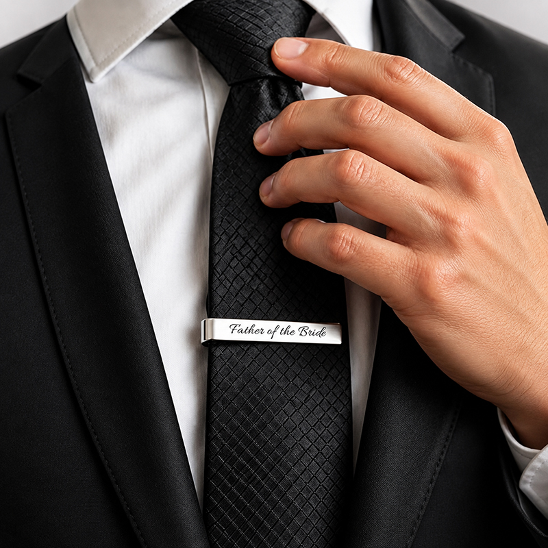 Stainless Steel Cufflinks and  - Tie Bar Set Gift recension och pris
