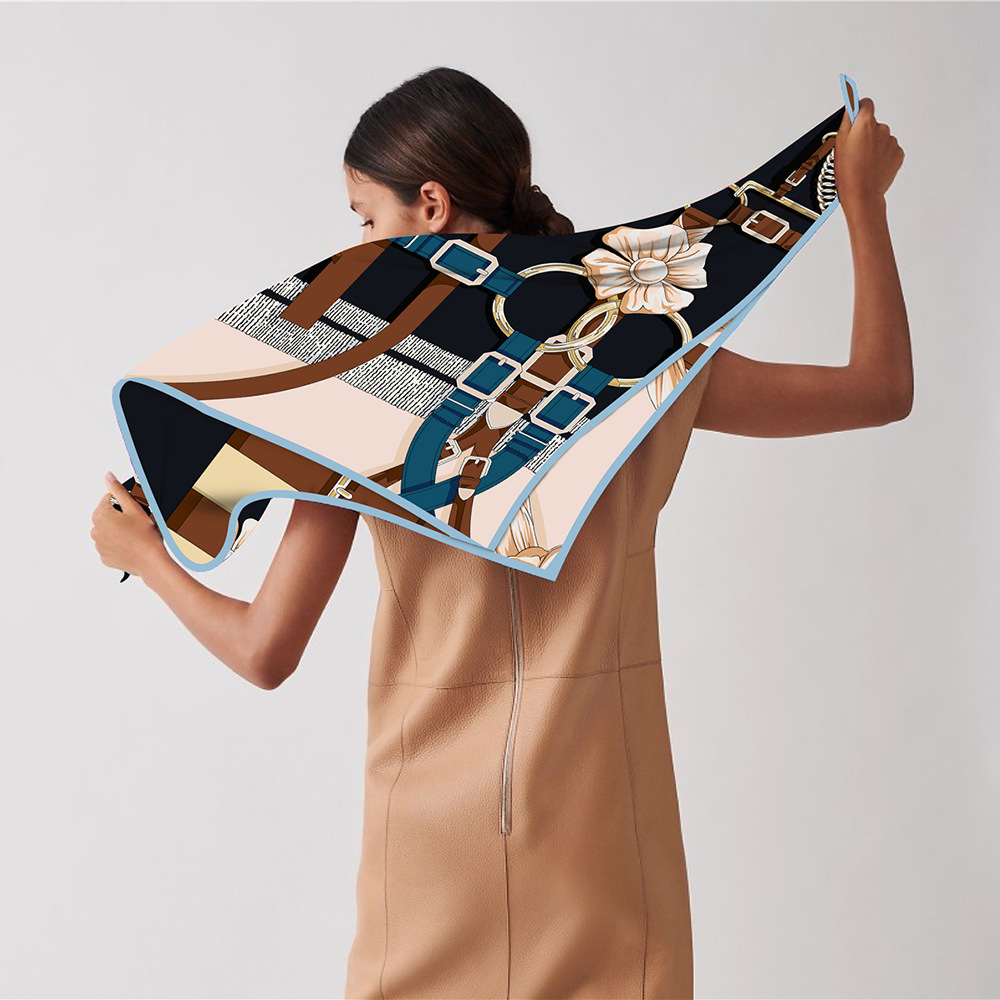 90cm New Design Belt Twill Sil - Scarf Silk Square recension och pris