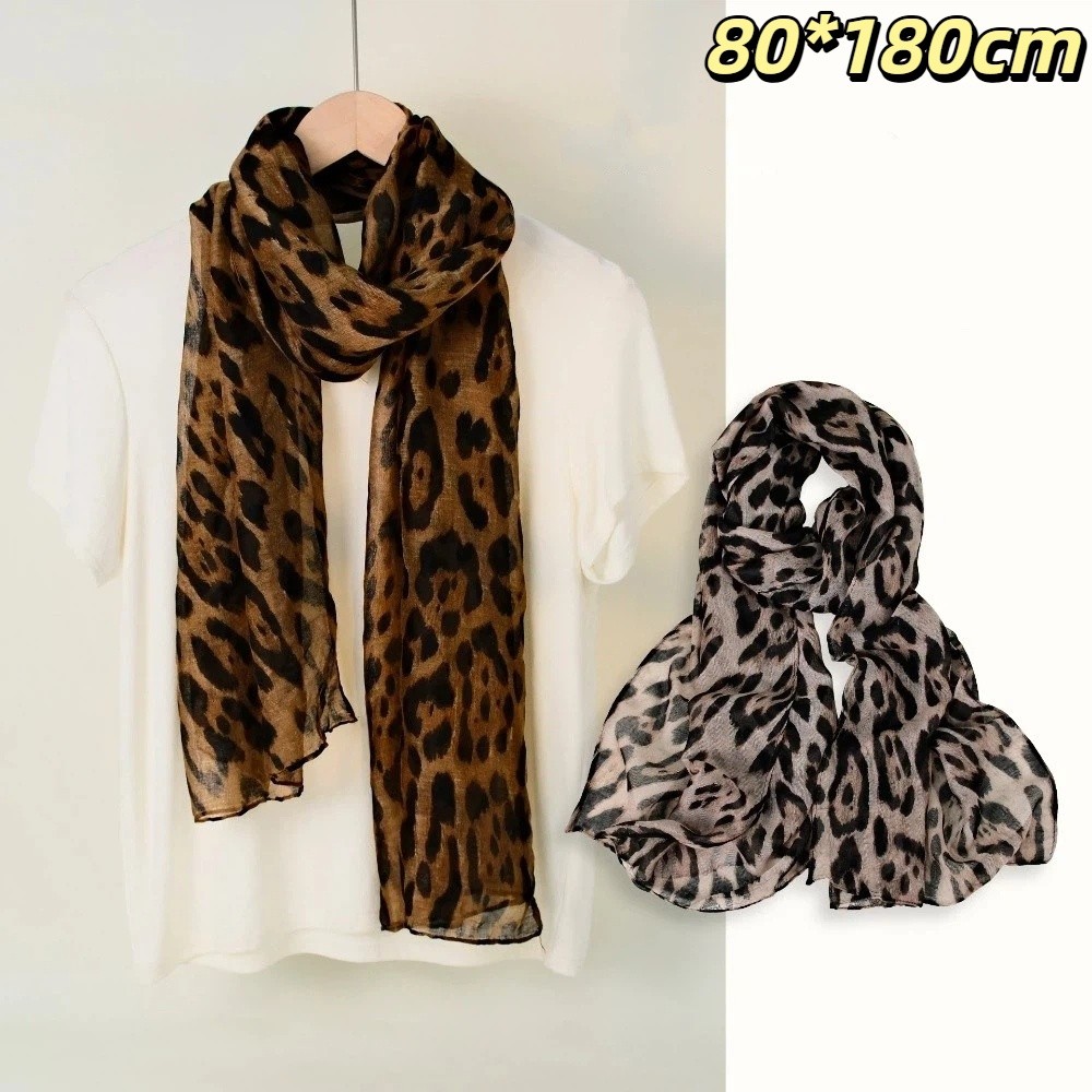 New Soft Leopard Print Scarf T - Face Scarf Mask recension och pris
